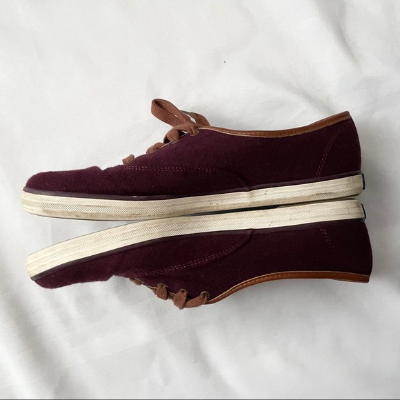Keds Wool Wine Heathered Sneakers - Picture 4 of 9